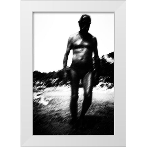 Apollo Rising White Modern Wood Framed Art Print by Correia, Rui
