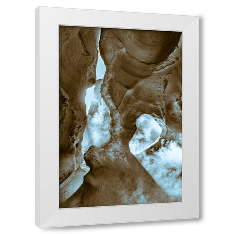 Rocky Heart White Modern Wood Framed Art Print by Panahi, Shahrouz