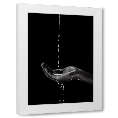 the suffering White Modern Wood Framed Art Print by Allmaier, Michael