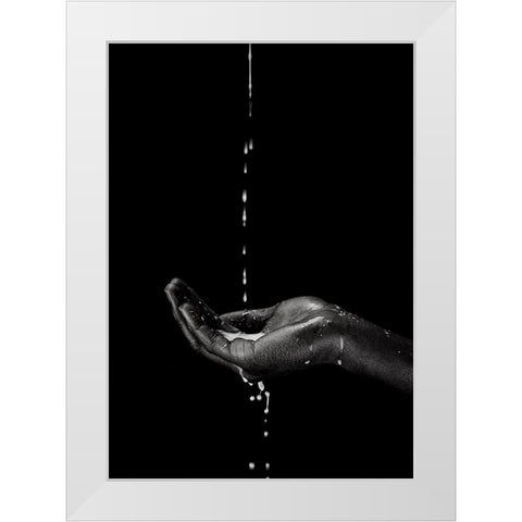 the suffering White Modern Wood Framed Art Print by Allmaier, Michael