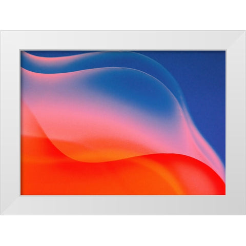 Uhufu White Modern Wood Framed Art Print by Taneda, Toshio