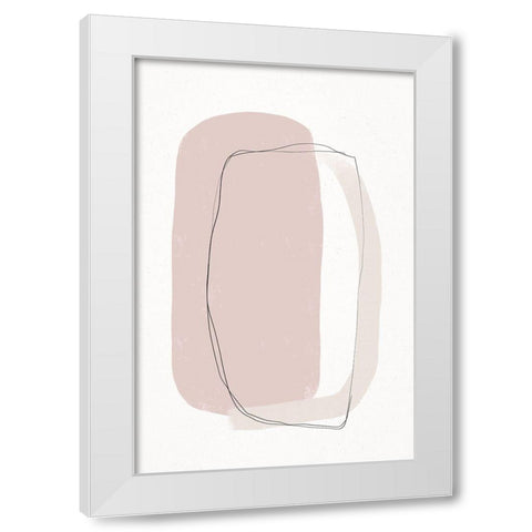 Abstract Bond White Modern Wood Framed Art Print by Sawall, Anastasia