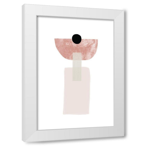 Abstract Composition No 2 White Modern Wood Framed Art Print by Sawall, Anastasia