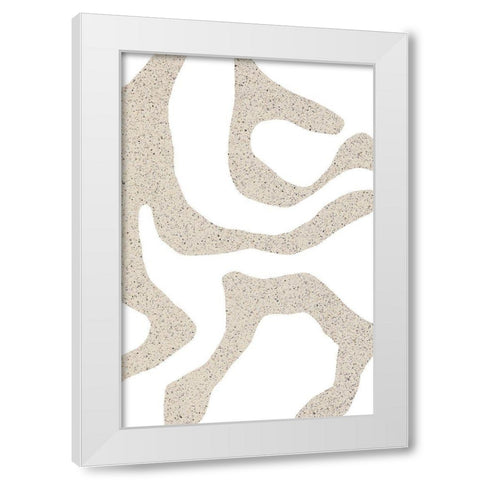 Bold Shapes White Modern Wood Framed Art Print by Sawall, Anastasia