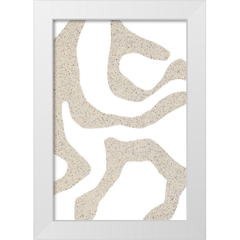 Bold Shapes White Modern Wood Framed Art Print by Sawall, Anastasia