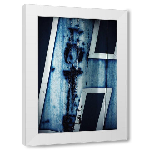 H White Modern Wood Framed Art Print by Mossholder, Tim
