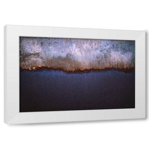 Rusty Metal White Modern Wood Framed Art Print by Mossholder, Tim