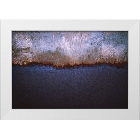 Rusty Metal White Modern Wood Framed Art Print by Mossholder, Tim