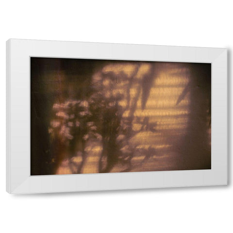 Wall with Shadows White Modern Wood Framed Art Print by Mossholder, Tim