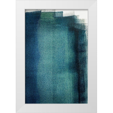 Painted Textures White Modern Wood Framed Art Print by Mossholder, Tim