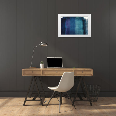 Painted Textures White Modern Wood Framed Art Print by Mossholder, Tim