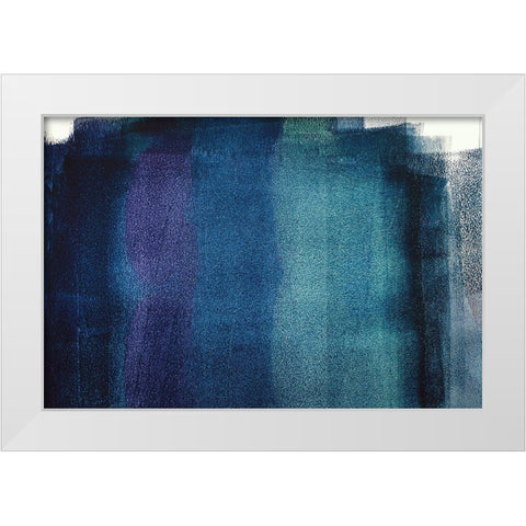 Painted Textures White Modern Wood Framed Art Print by Mossholder, Tim