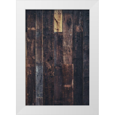 Wood Texture White Modern Wood Framed Art Print by Mossholder, Tim