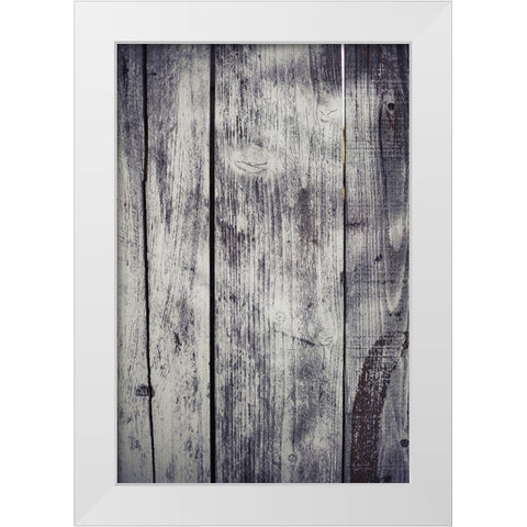 Wood Texture White Modern Wood Framed Art Print by Mossholder, Tim