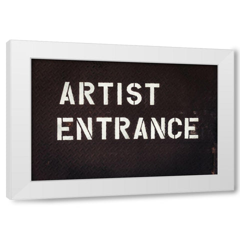 Artist Entrance White Modern Wood Framed Art Print by Mossholder, Tim