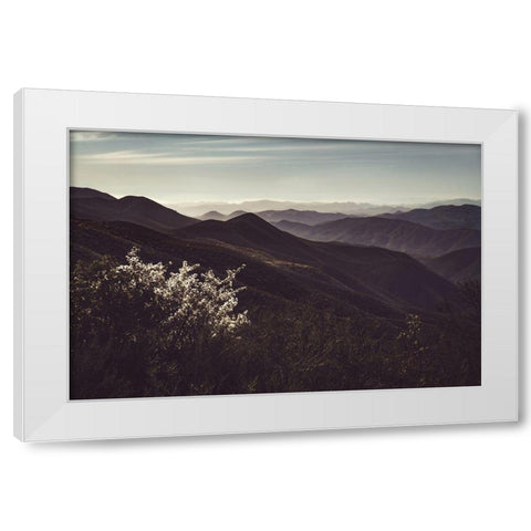Vista of Hills White Modern Wood Framed Art Print by Mossholder, Tim