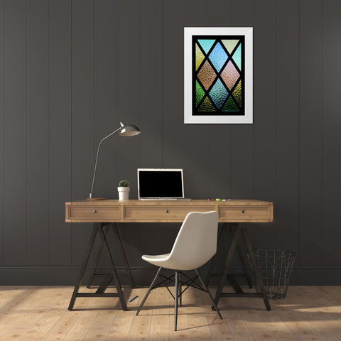 Back Door Window White Modern Wood Framed Art Print by Mossholder, Tim