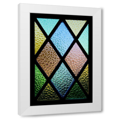 Back Door Window White Modern Wood Framed Art Print by Mossholder, Tim