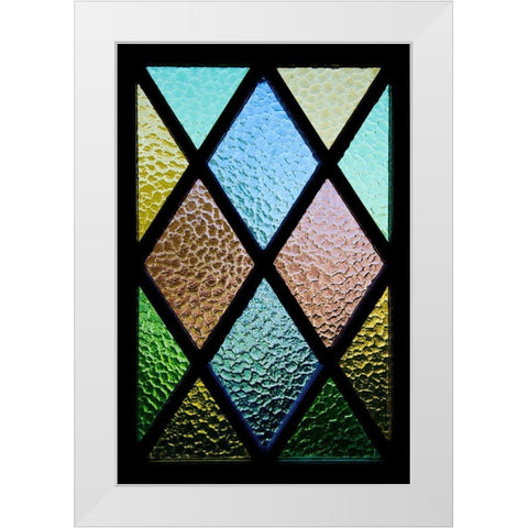 Back Door Window White Modern Wood Framed Art Print by Mossholder, Tim