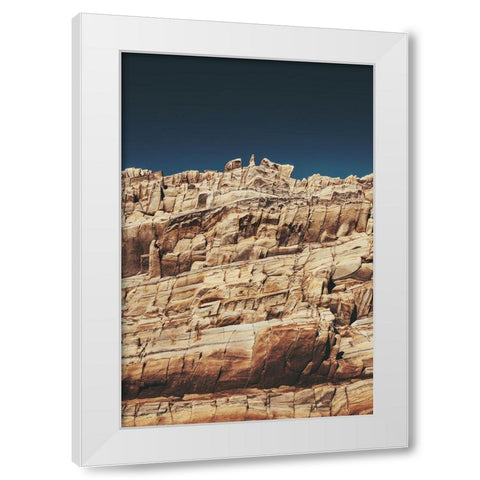 Rock Formations White Modern Wood Framed Art Print by Mossholder, Tim