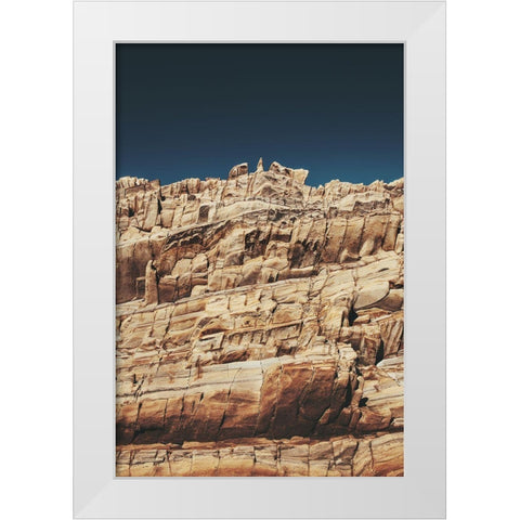 Rock Formations White Modern Wood Framed Art Print by Mossholder, Tim