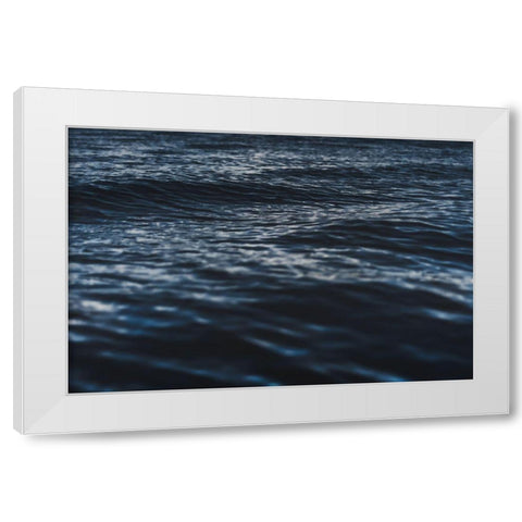 Water Textures White Modern Wood Framed Art Print by Mossholder, Tim