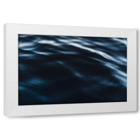 Water Textures White Modern Wood Framed Art Print by Mossholder, Tim