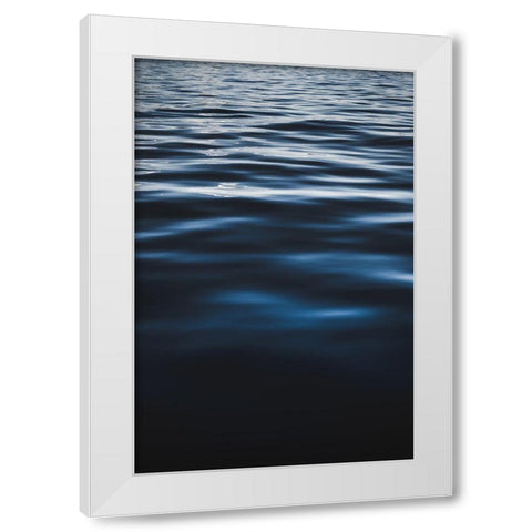 Water Textures White Modern Wood Framed Art Print by Mossholder, Tim