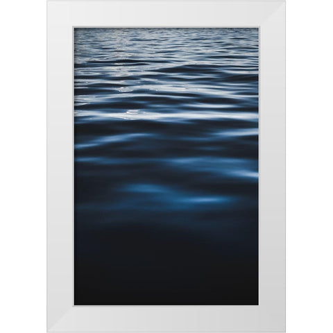 Water Textures White Modern Wood Framed Art Print by Mossholder, Tim