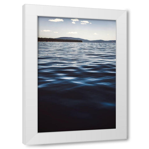 Water Textures White Modern Wood Framed Art Print by Mossholder, Tim