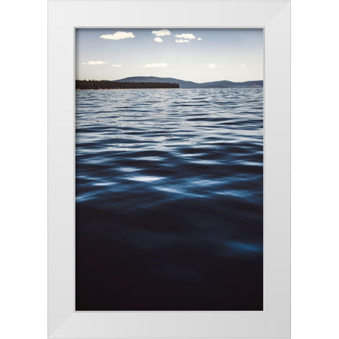 Water Textures White Modern Wood Framed Art Print by Mossholder, Tim