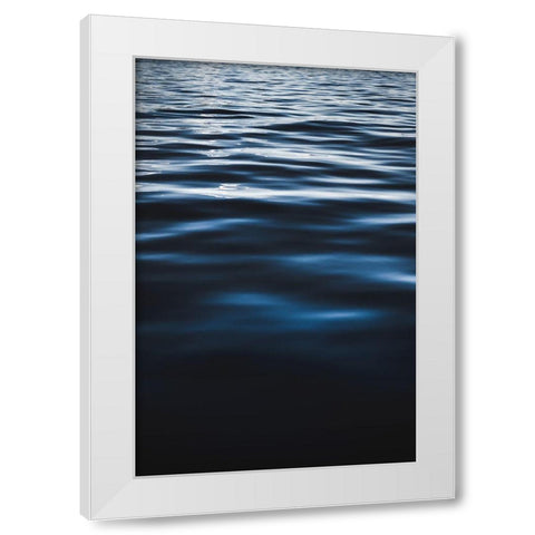Water Textures White Modern Wood Framed Art Print by Mossholder, Tim