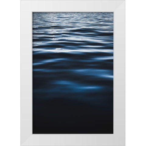 Water Textures White Modern Wood Framed Art Print by Mossholder, Tim