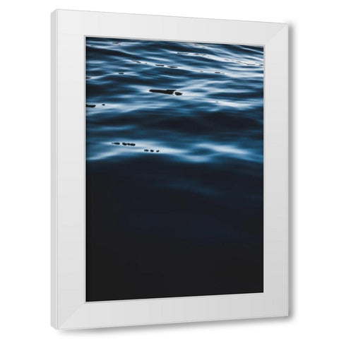 Water Textures White Modern Wood Framed Art Print by Mossholder, Tim