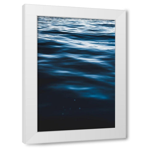 Water Textures White Modern Wood Framed Art Print by Mossholder, Tim