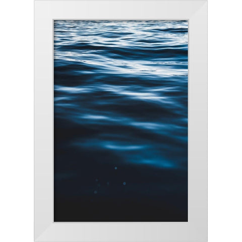 Water Textures White Modern Wood Framed Art Print by Mossholder, Tim