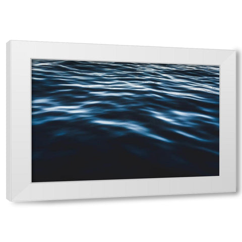 Water Textures White Modern Wood Framed Art Print by Mossholder, Tim