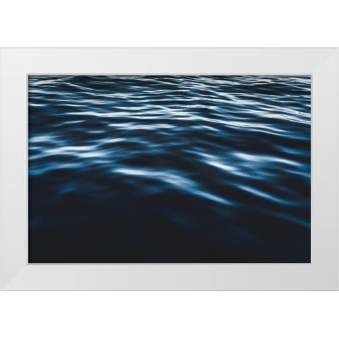 Water Textures White Modern Wood Framed Art Print by Mossholder, Tim