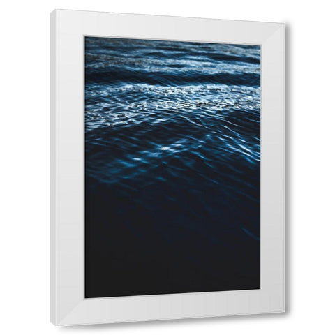 Water Textures White Modern Wood Framed Art Print by Mossholder, Tim