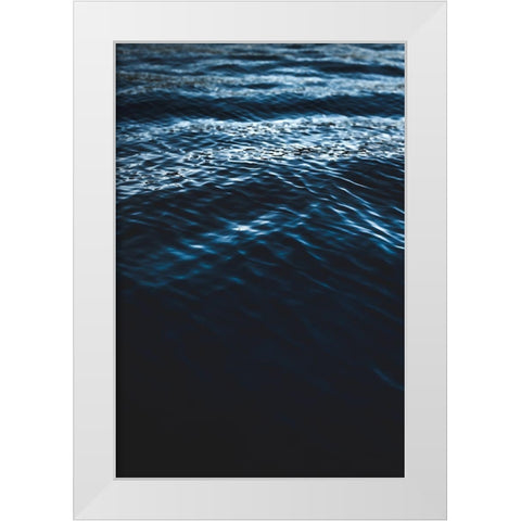 Water Textures White Modern Wood Framed Art Print by Mossholder, Tim