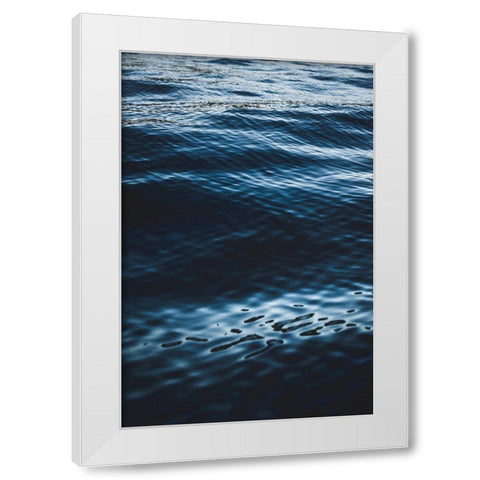 Water Textures White Modern Wood Framed Art Print by Mossholder, Tim