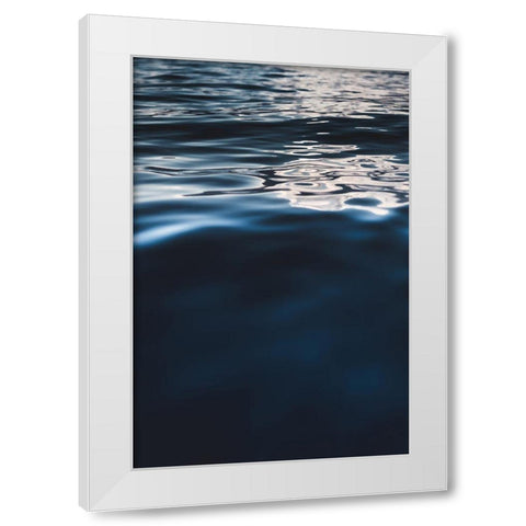 Water Textures White Modern Wood Framed Art Print by Mossholder, Tim