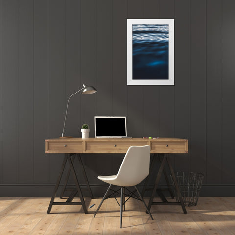 Water Textures White Modern Wood Framed Art Print by Mossholder, Tim