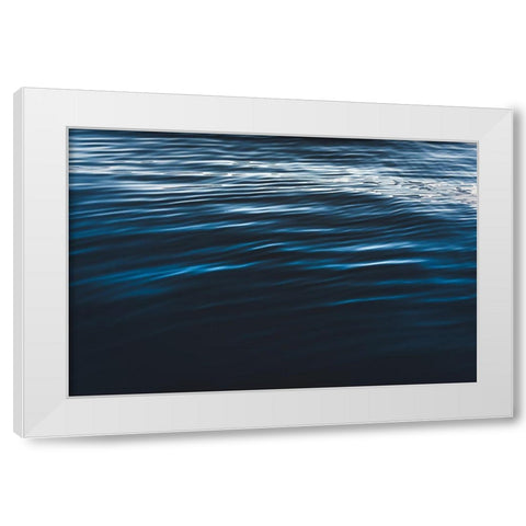 Water Textures White Modern Wood Framed Art Print by Mossholder, Tim
