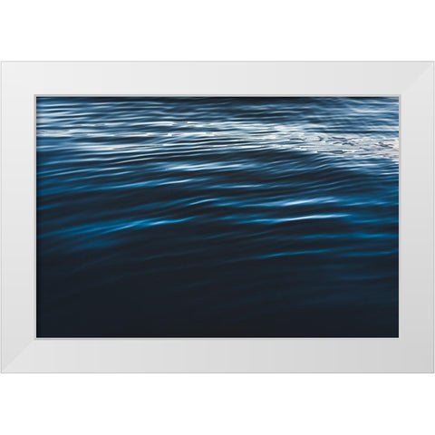 Water Textures White Modern Wood Framed Art Print by Mossholder, Tim