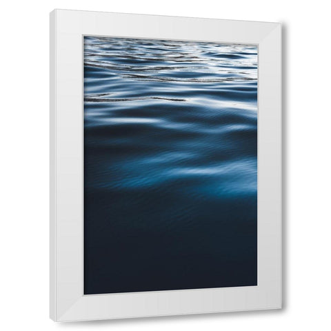Water Textures White Modern Wood Framed Art Print by Mossholder, Tim