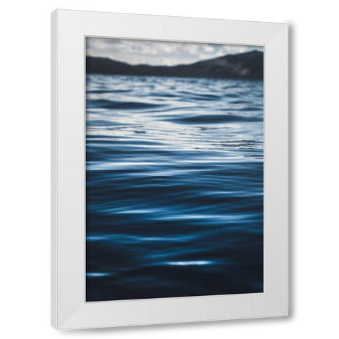 Water Textures White Modern Wood Framed Art Print by Mossholder, Tim