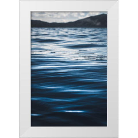 Water Textures White Modern Wood Framed Art Print by Mossholder, Tim