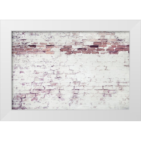 Light Brick Wall White Modern Wood Framed Art Print by Mossholder, Tim