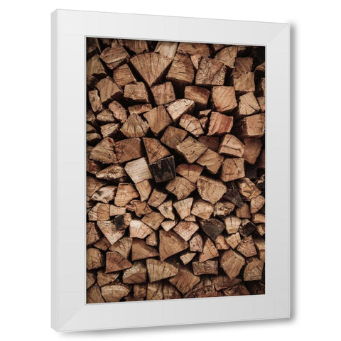 Wood White Modern Wood Framed Art Print by Mossholder, Tim